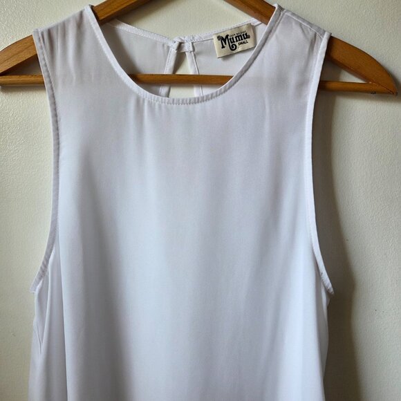 EUC SHOW ME YOUR MUMU WHITE LONG TANK TOP SIZE SMALL - Picture 2 of 10